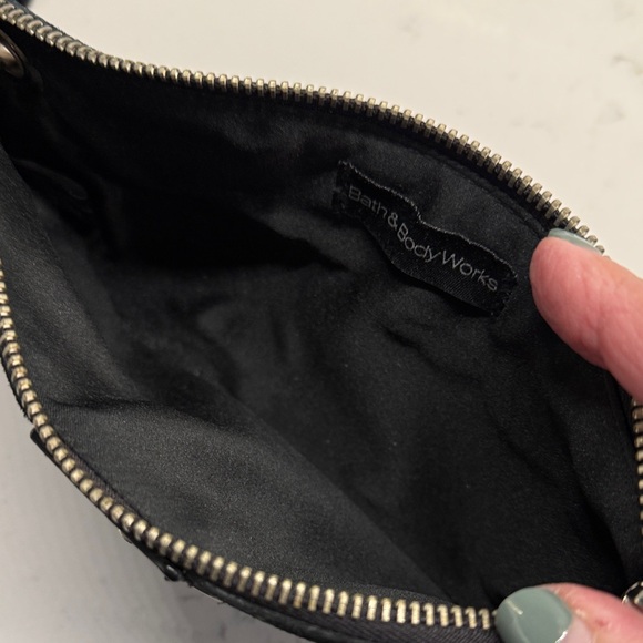 Bath and Body Works Black Suede Wristlet Clutch - Picture 4 of 4